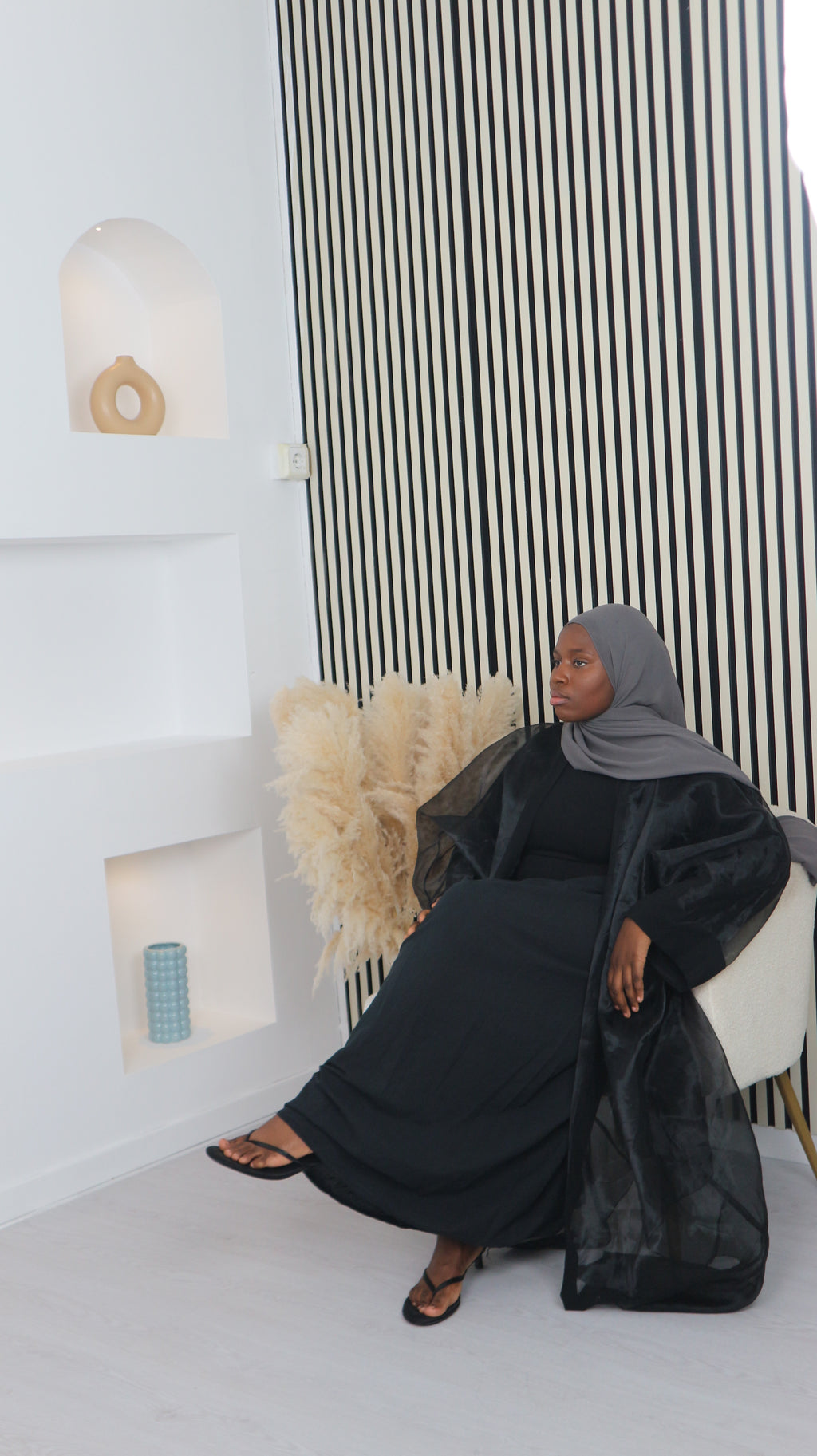 Abaya Noir Negro